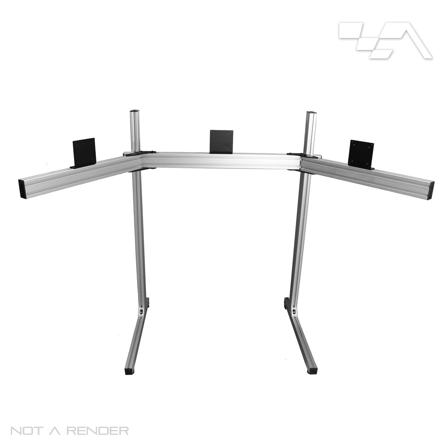 Free-Standing Triple Monitor Stand (Up to 43")